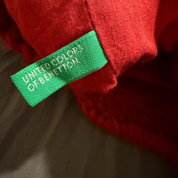 United Colors of Benetton Red Knit Tote Bag - Picture 7 of 7